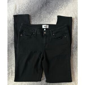 PAIGE Women Verdugo Skinny Black Shadow Jeans Mid Rise Stretchy Size 29 or 8